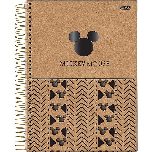 Caderno Espiral Mickey Mouse - 160 Folhas - Jandaia