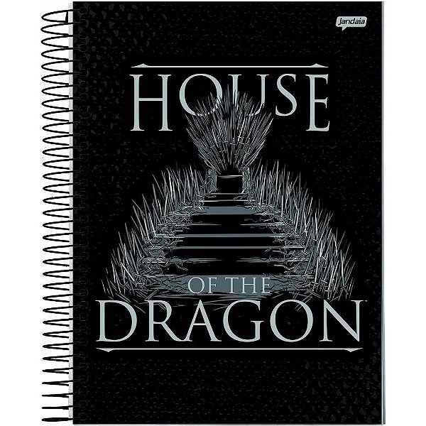 Caderno House of The Dragon Trono - 80 Folhas - Jandaia
