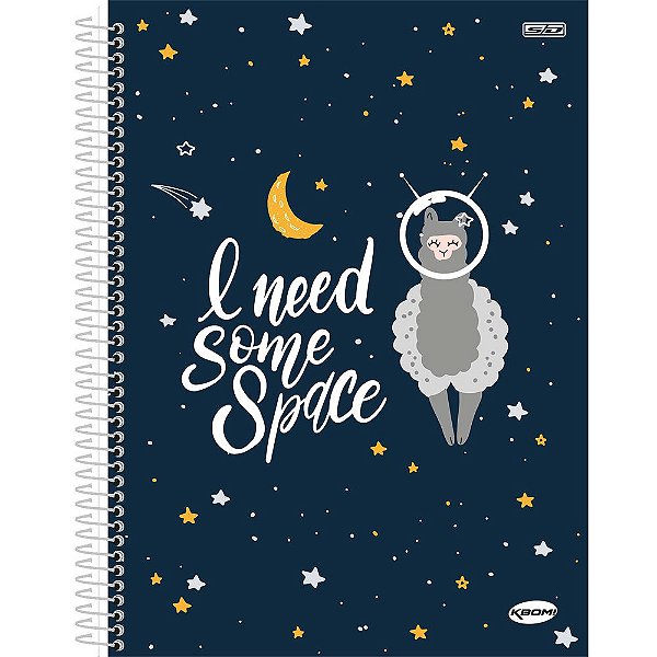 Caderno Kbom Space - 200 Folhas - São Domingos