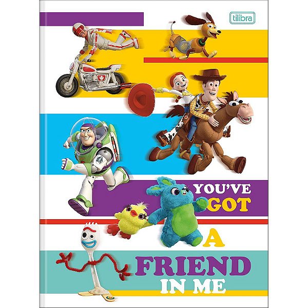 Caderno Brochura Toy Story Friends - 80 Folhas - Tilibra