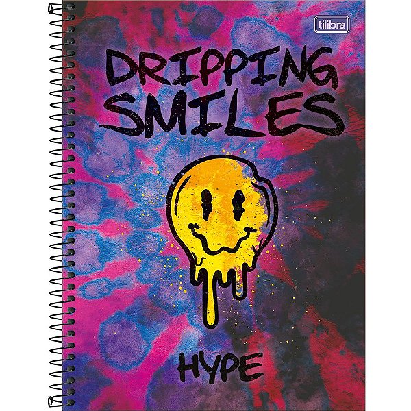 Caderno Hype Smiles - 80 Folhas - Tilibra