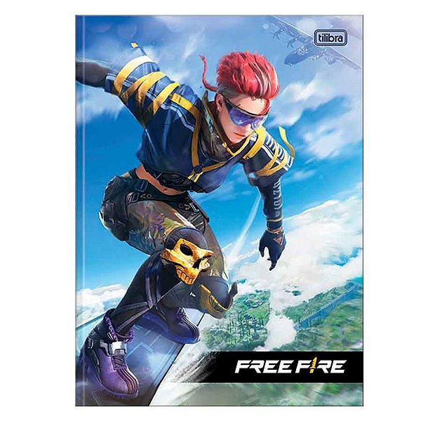 Caderno Brochura Free Fire Surf - 80 Folhas - Tilibra