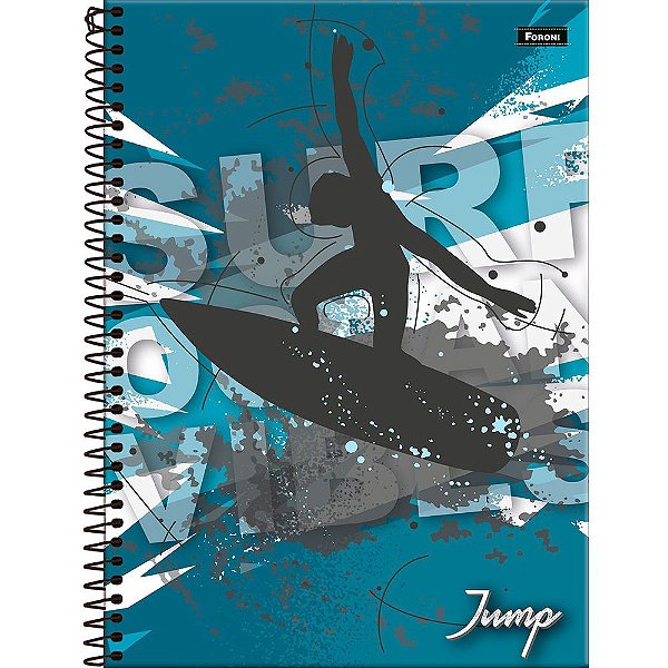 Caderno Jump - Surf - 1 Matéria - Foroni