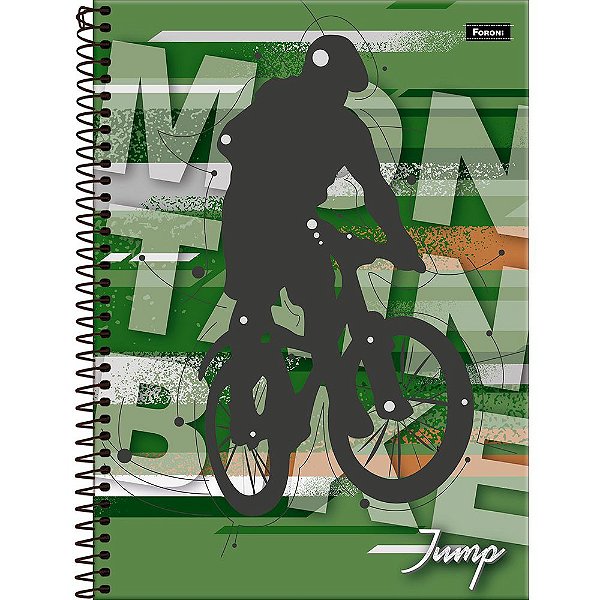 Caderno Jump - Mountain Bike - 1 Matéria - Foroni