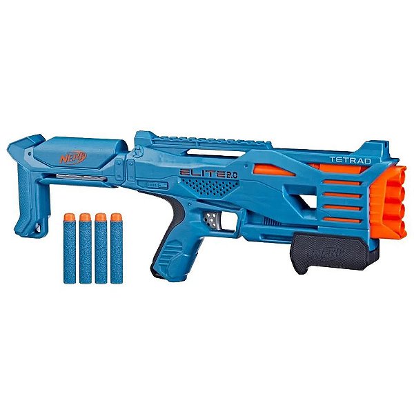 Nerf Elite 2.0 Tetrad QS-4 Lançador de Dardos - Hasbro