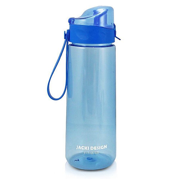 Garrafa Squeeze Fitness com Alça Azul 1200ml - Jacki Design