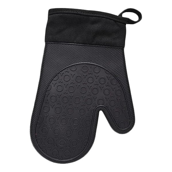 Luva Protetora de Silicone com Tecido - Preto - Mimo Style