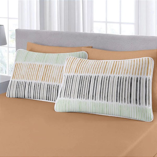 Conjunto de Cama Queen Lira - 3 Peças - Vivaldi Premium