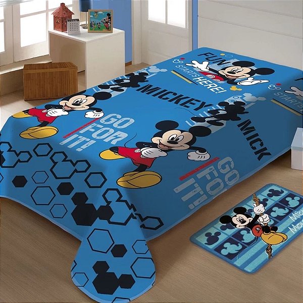 Manta Infantil Microfibra - Disney Mickey - Jolitex Termille