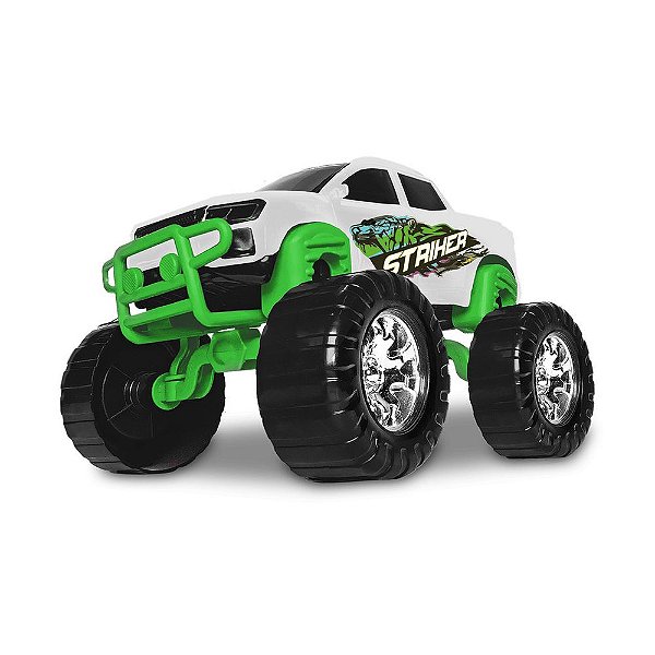 Carro Striker - Big Foot Selvagem - Branco - Samba Toys