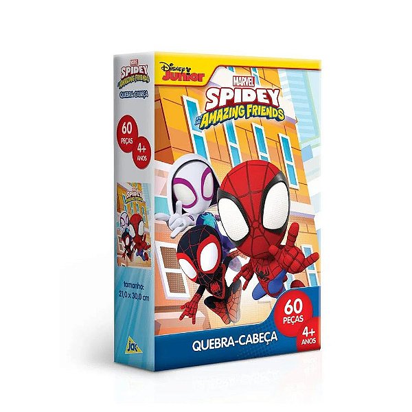 Quebra Cabeça - Spidey Friends - 60 Peças - Jak