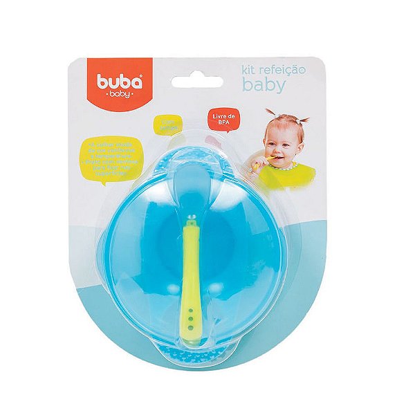 Kit Refeição Baby - Azul - Buba