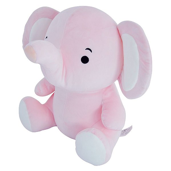 Pelúcia Elefantinho Baby - Rosa - DM Toys