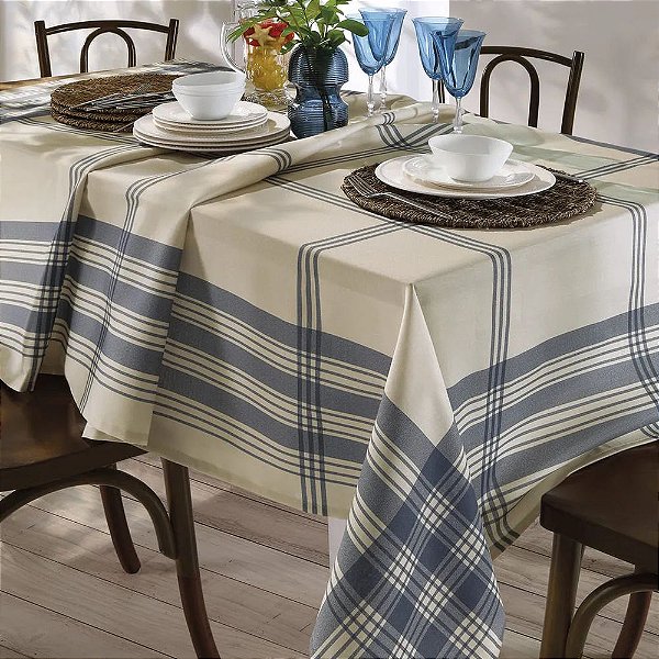 Toalha de Mesa Renova Retangular 6 Lugares - Luna - Döhler Clean
