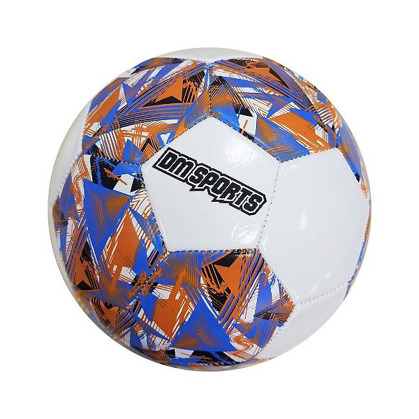 Bola de Futebol PVC - Laranja e Preto - DM Toys