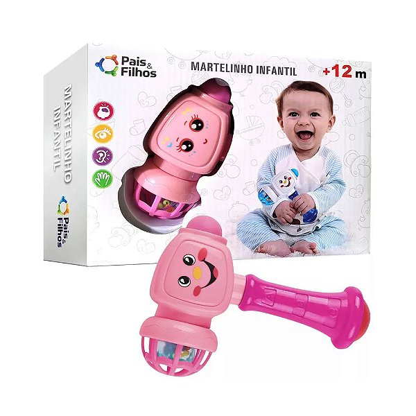 Martelinho Musical - Rosa - Pais e Filhos