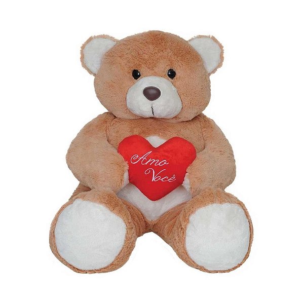 Pelucia Urso Kissy Coração - 70cm - Lovely Toys