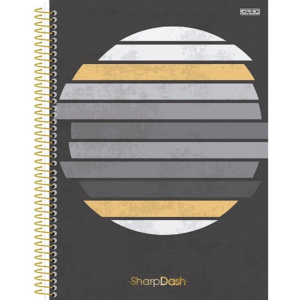 Caderno Sharp Dash Faixas - 160 Folhas - São Domingos