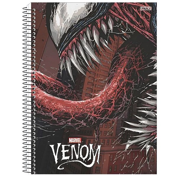 Caderno Venom Inimigo - 240 Folhas - São Domigos