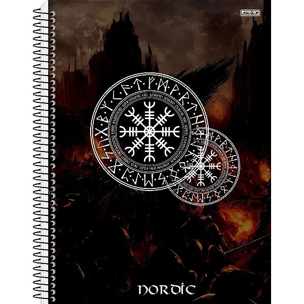 Caderno Nordic Marrom - 80 Folhas - São Domingos