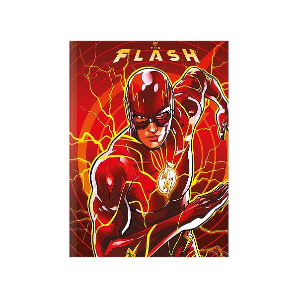 Caderno Brochura 1/4 The Flash - Flash - 80 folhas - São Domingos