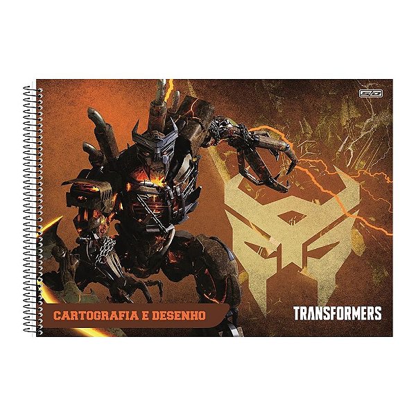 Caderno de Cartografia e Desenho Transformers - Megatron - São Domingos