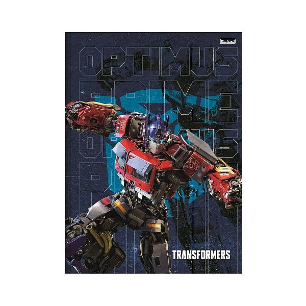 Caderno Brochura 1/4 Transformers - Optimus Prime - 80 folhas - São Domingos