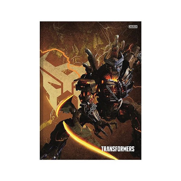 Caderno Brochura 1/4 Transformers - Megatron - 80 folhas - São Domingos