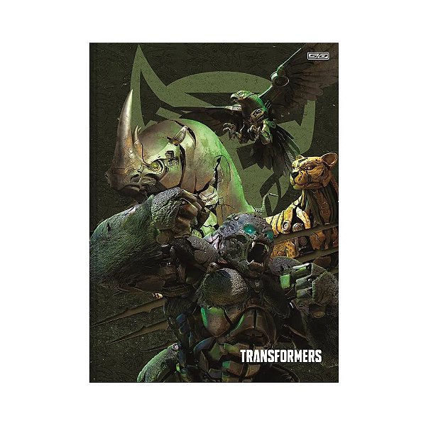 Caderno Brochura 1/4 Transformers - Decepticons - 80 folhas - São Domingos