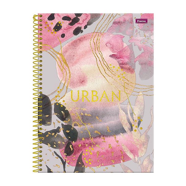 Caderno Urban - Rosa - 160 Folhas - Foroni