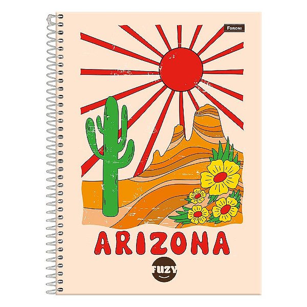 Caderno Fuzy Arizona - 160 Folhas - Foroni