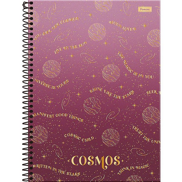 Caderno Cosmos Universo - 80 Folhas - Foroni