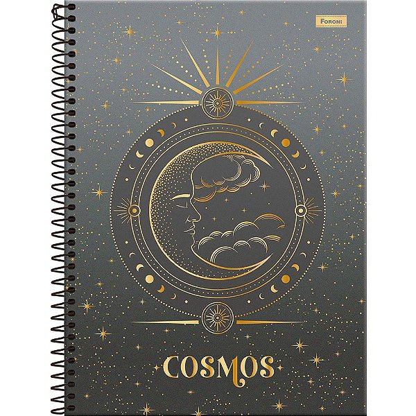 Caderno Cosmos Lua - 80 Folhas - Foroni