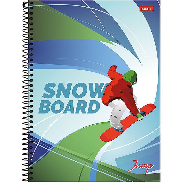 Caderno Jump - Snowboard - 1 Matéria - Foroni