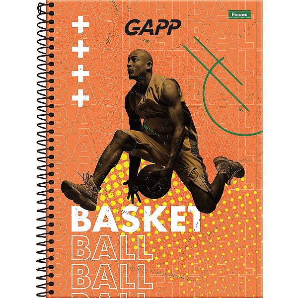 Caderno Gapp Basket - 80 Folhas - Foroni