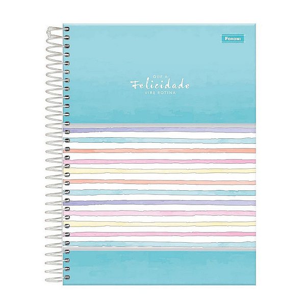Caderno Diz Aí Felicidade - 160 Folhas - Foroni