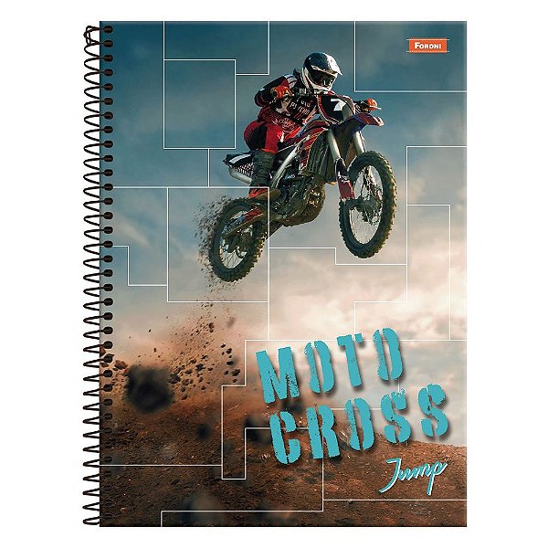 Caderno Jump - Moto Cross - 20 Matérias - Foroni
