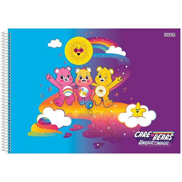 Caderno de Desenho Ursinhos Carinhosos Bicolor - 60 Folhas - São Domingos