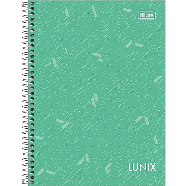 Caderno Lunix - 160 Folhas - Verde Folha - Tilibra