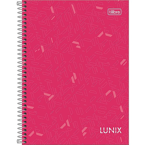 Caderno Lunix - 160 Folhas - Rosa Pink - Tilibra