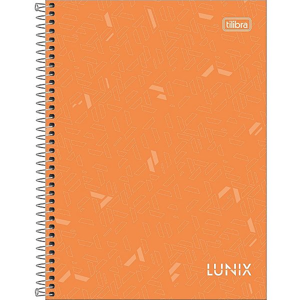 Caderno Lunix - Laranja - 80 Folhas - Tilibra