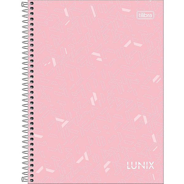 Caderno Lunix - Rosa Claro - 80 Folhas - Tilibra