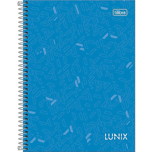 Caderno Lunix - 160 Folhas - Azul Claro - Tilibra