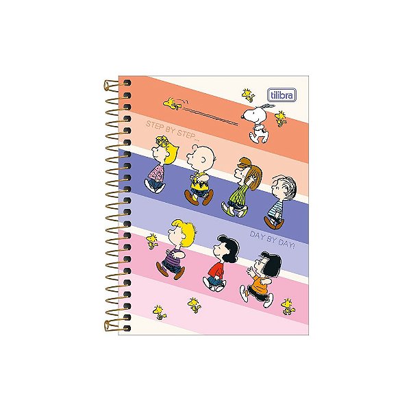 Caderneta Espiral Snoopy 1/8 - 80 Folhas - Personagens - Tilibra