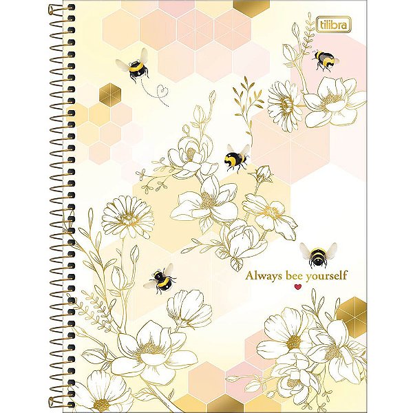 Caderno Honey Bee - Always Bee Yourself - 160 Folhas - Tilibra