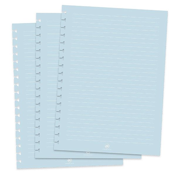 Refil de Folhas para Caderno Smart - Azul - 48 Folhas - Dac
