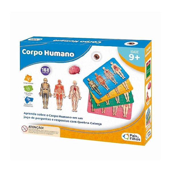 Jogo e Quebra-Cabeça Corpo Humano - Pais e Filhos