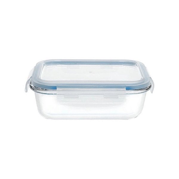 Pote Retangular Hermético Vidro Borossilicato - 1L - Mimo Style