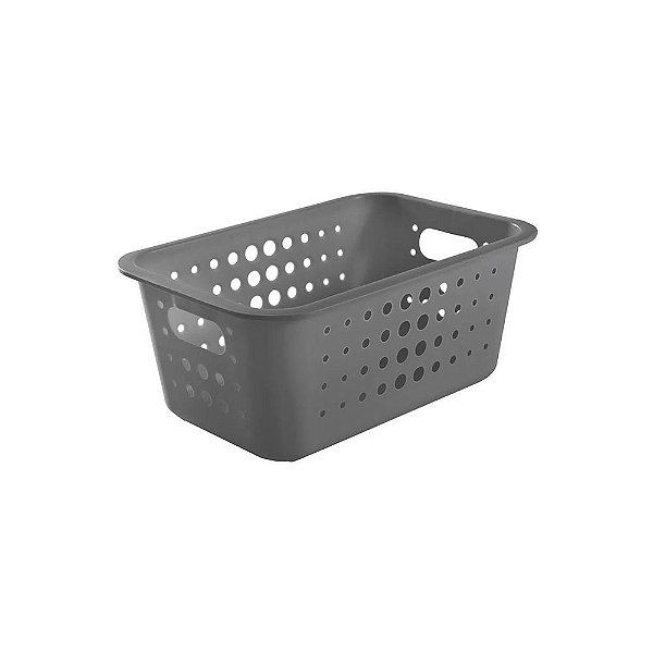 Cesta Organizadora Alta - Média - Cinza - Ou