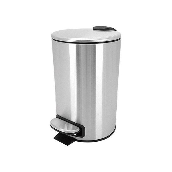 Lixeira Aço Inox com Pedal - 12L - Mimo Style